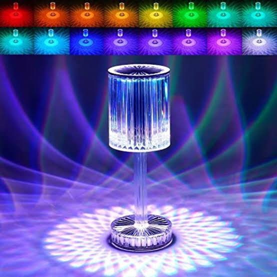 Lampara led tipo cristal cilindrica