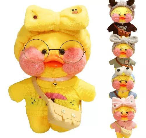 Llavero kawaii de peluche de pato