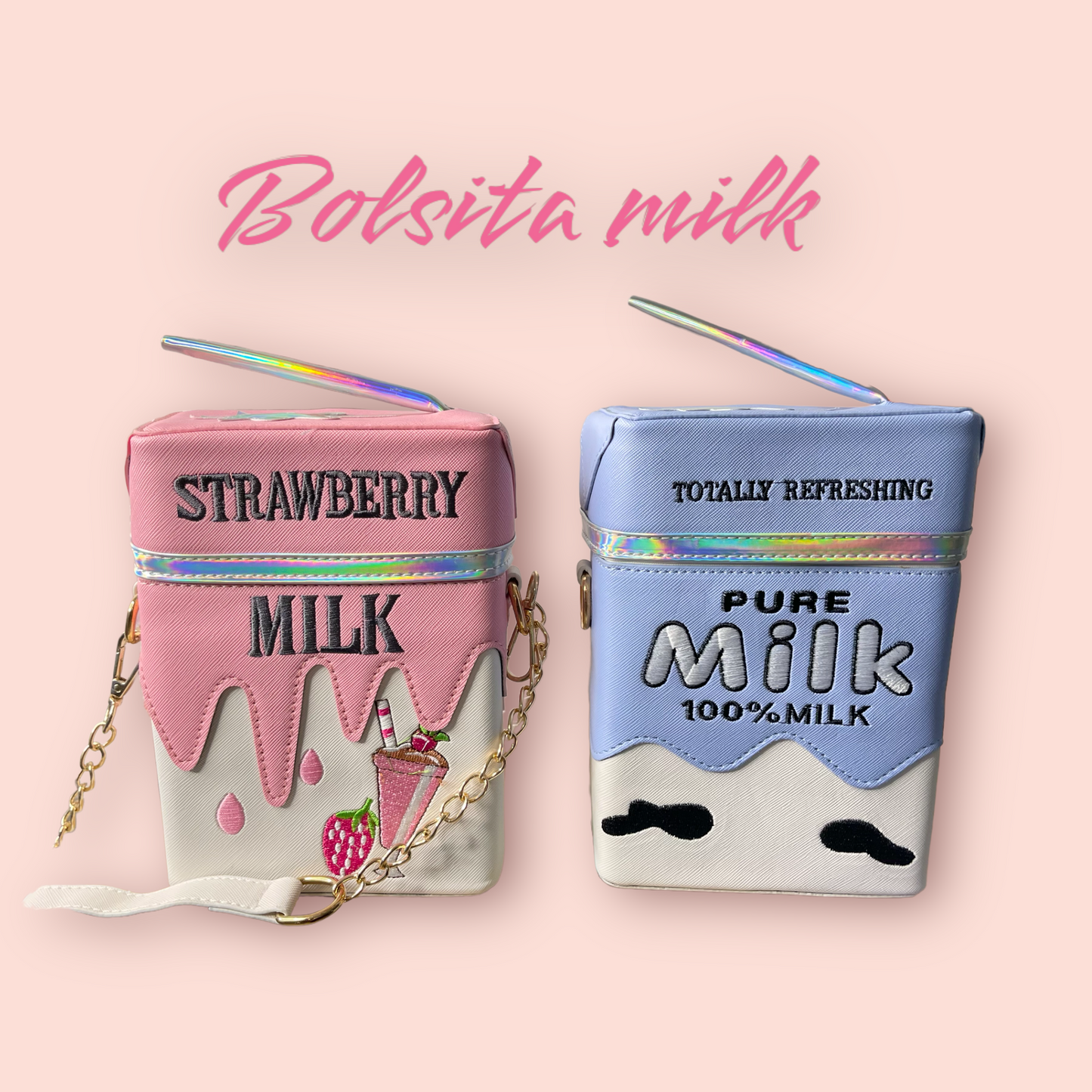 Bolsita milk / bolsa milk color al azar bolsa cartón de leche