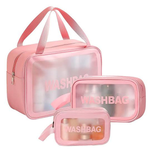 Wash bag set de 3 bolsitas diferentes tamaños / set de cosmetiqueras