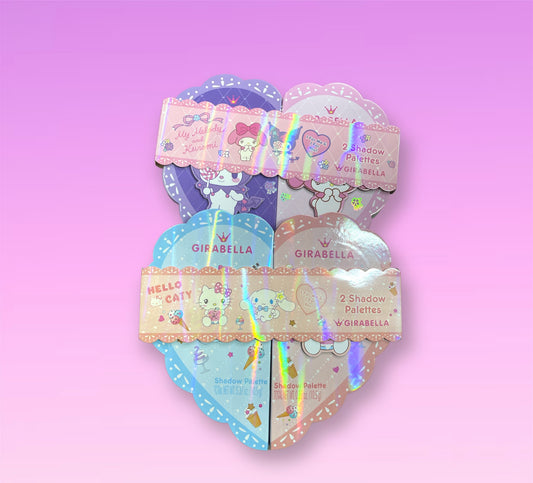 1 Set de sombras de Hello Kitty/sanrio en forma de corazón 💓 (presentación al azar)