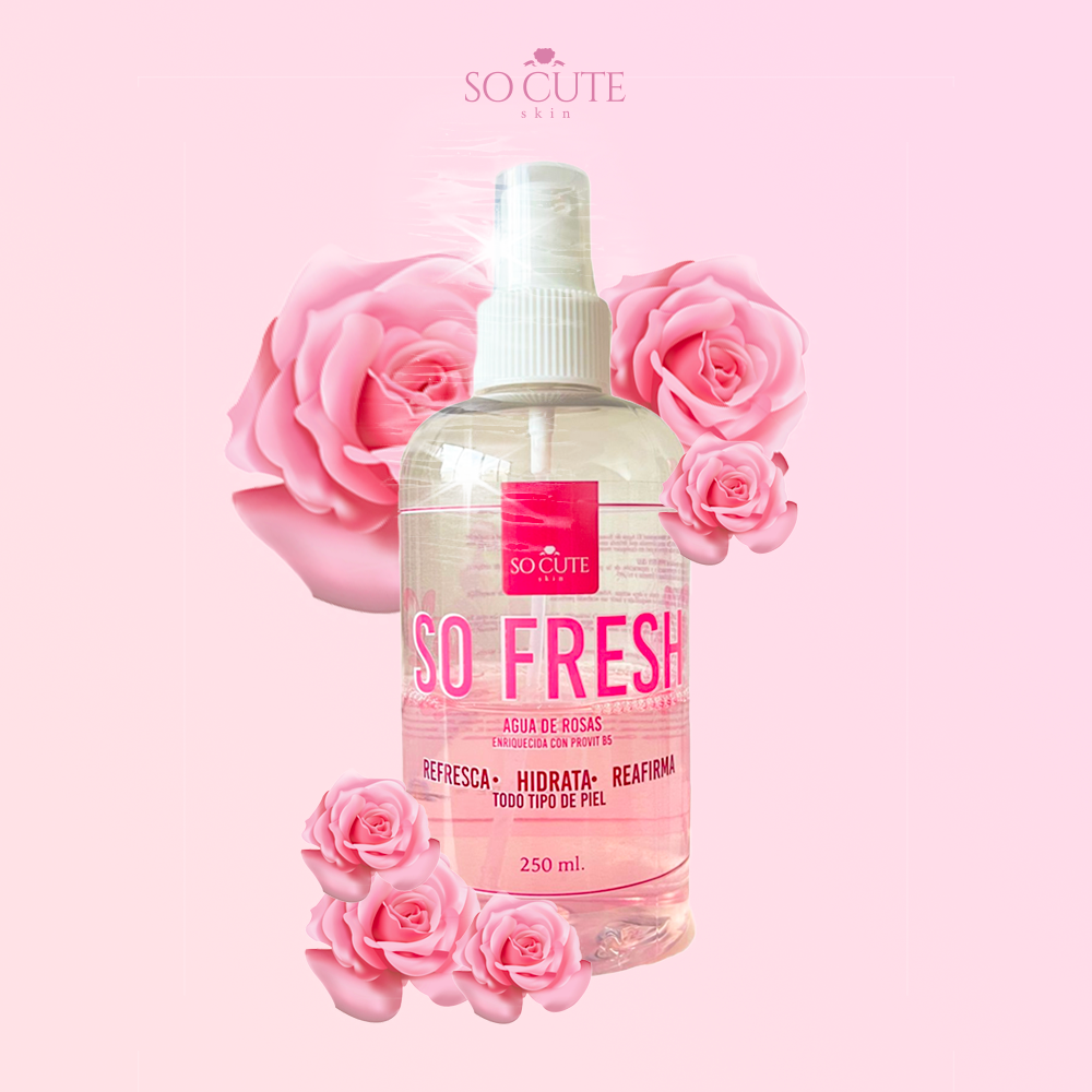 SO FRESH ! Agua de rosas con provit b5